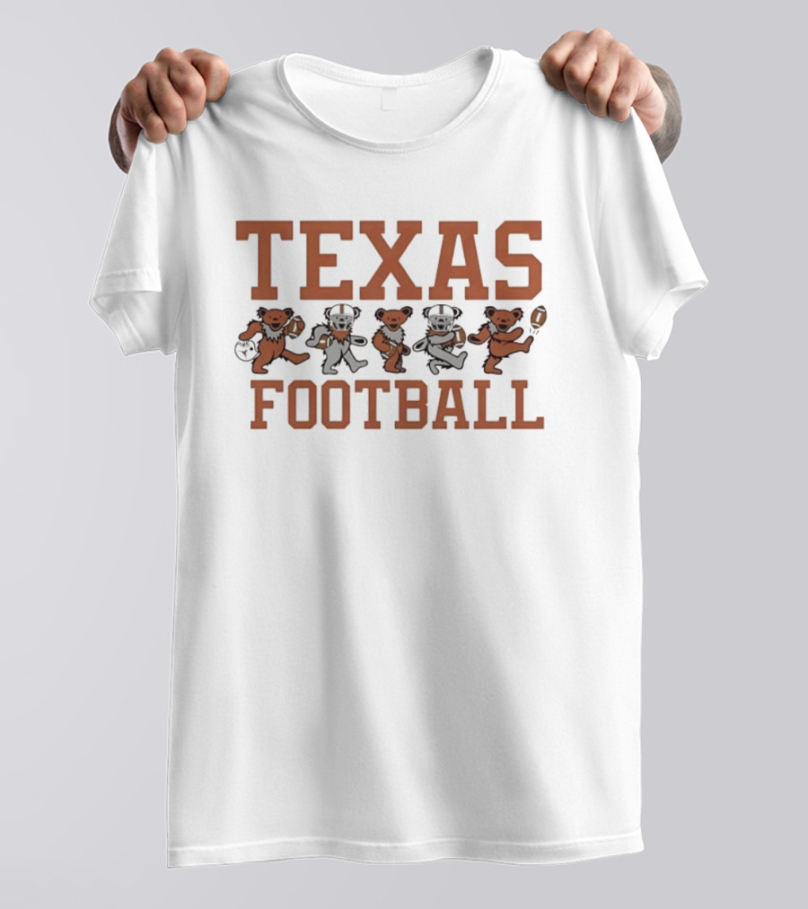 Texas Longhorns Dancing Bears Football NCAA T-Shirt