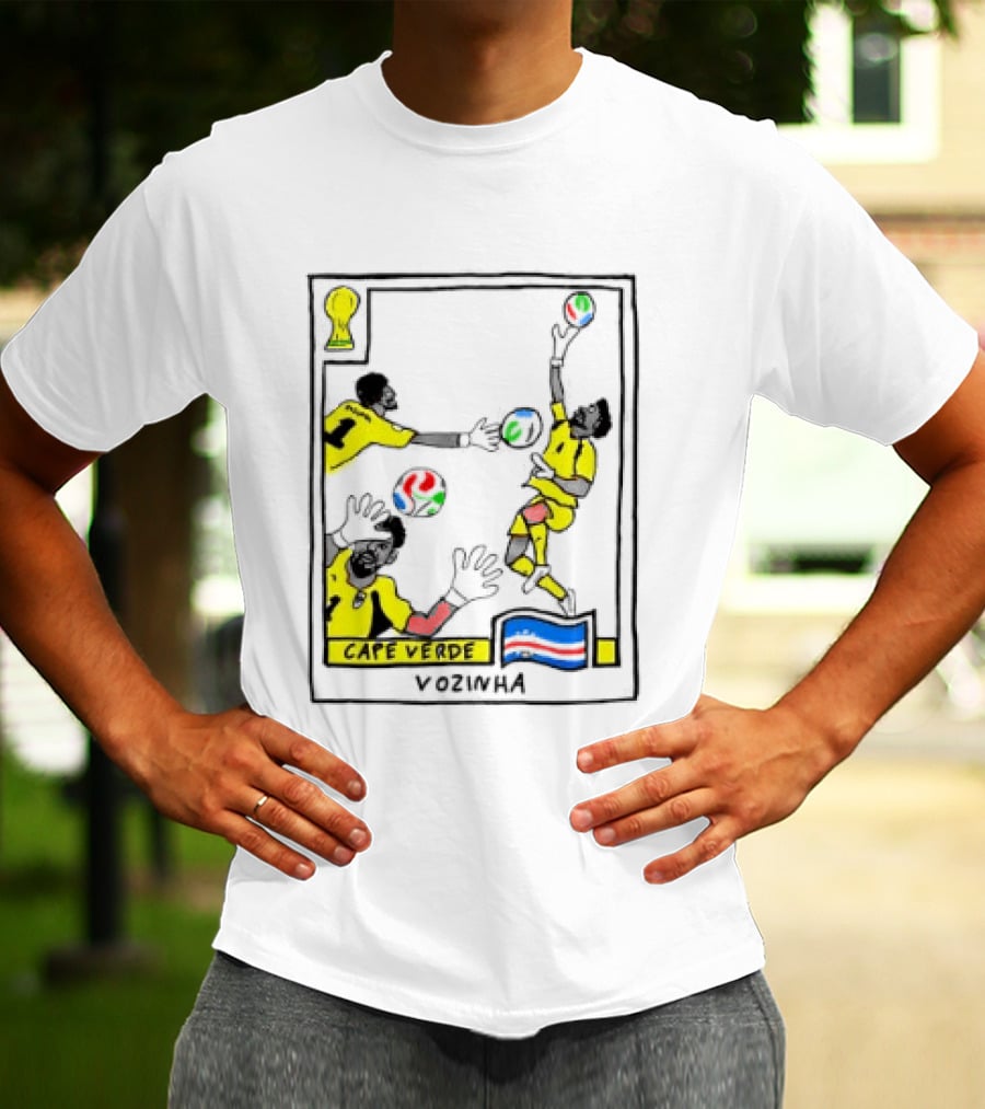 Cape Verde National Football Team Vozinha World Cup Celebration T-Shirt