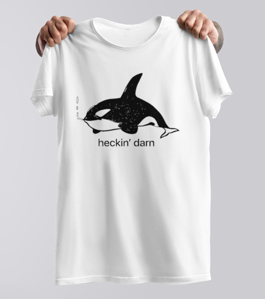 Whale Smoking Cigars Heckin' Darn T-Shirt