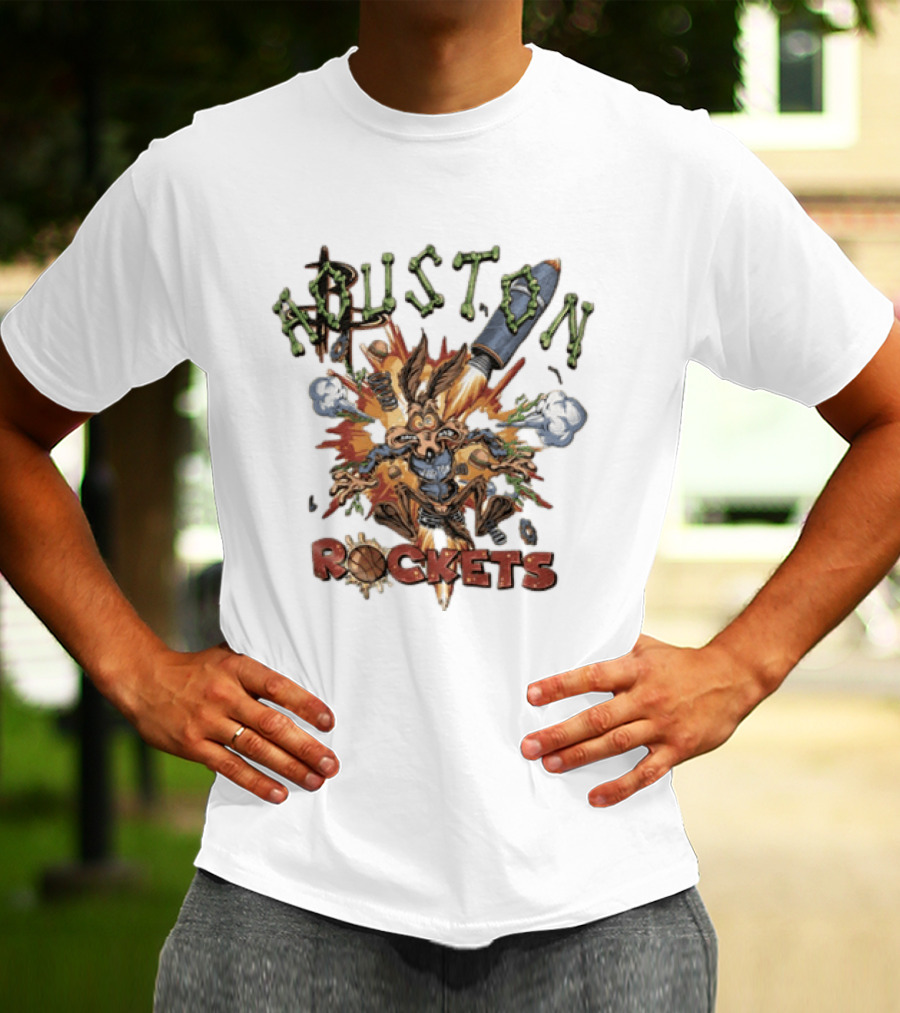 Wile E Coyote Houston Rockets NBA Explosion T-Shirt