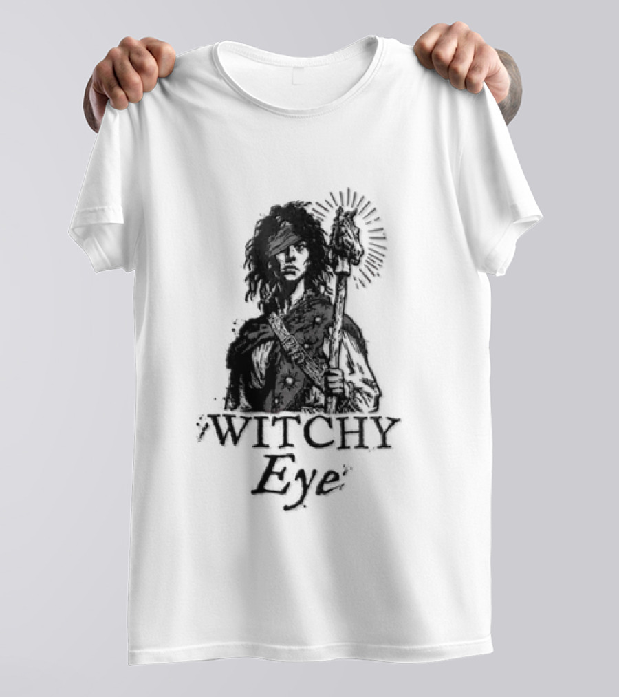 Witchy Eye Patch Mystic Staff And Horse T-Shirt