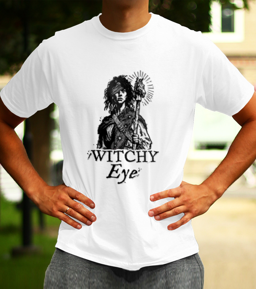 Witchy Eye Patch Mystic Staff And Horse T-Shirt