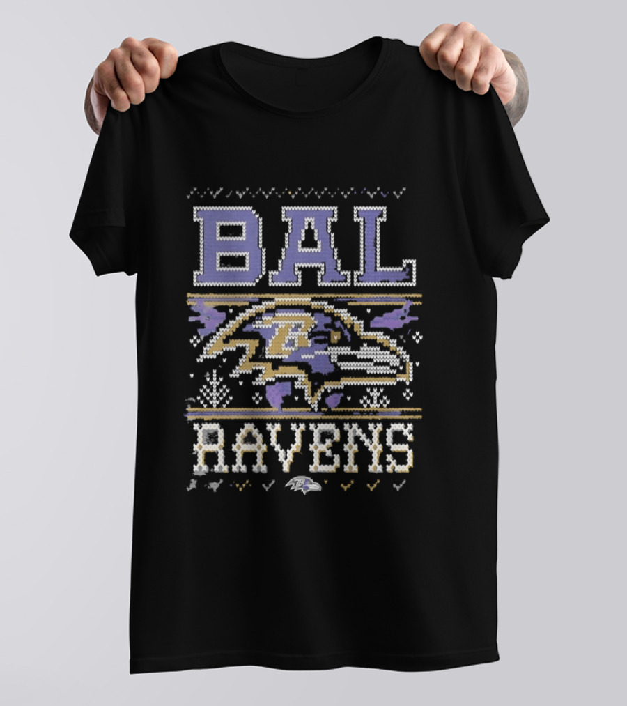 BAL Ravens Knit Football T-Shirt