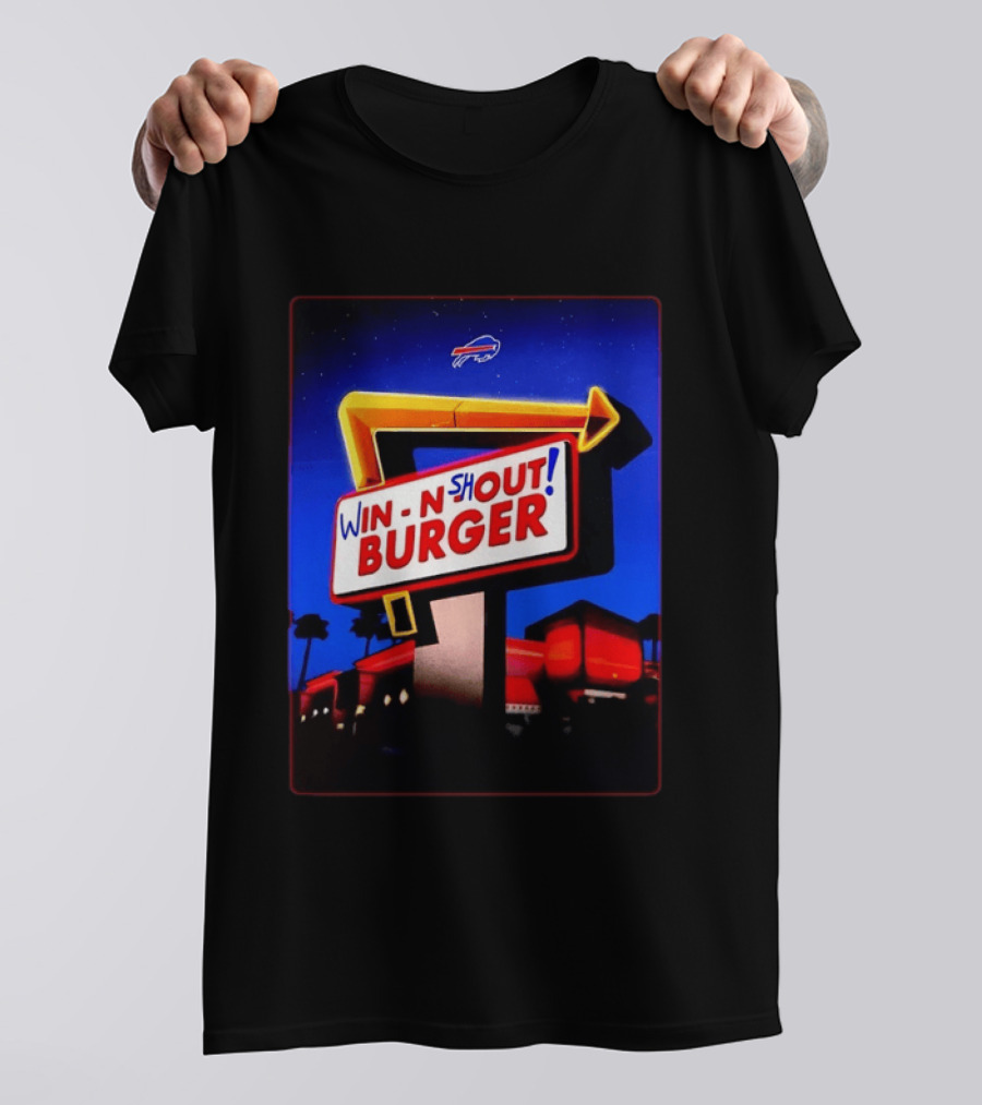 Buffalo Bills Win N Shout Burger Victory T-Shirt