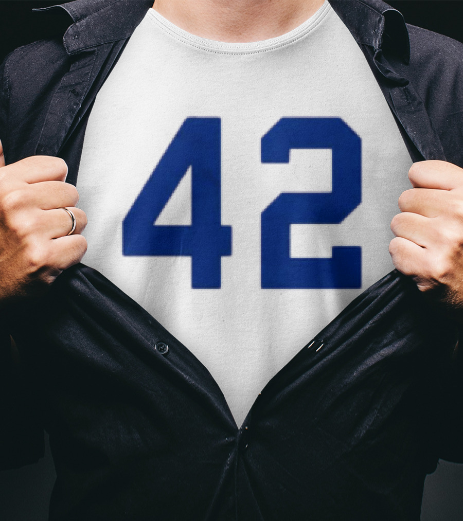 2026 LA Dodgers Jackie Robinson 42 Jersey Giveaway Event T-Shirt