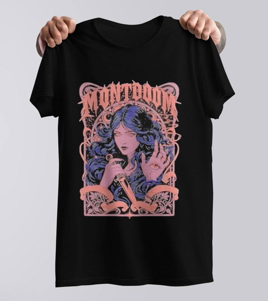 Montdoom Witch With Dagger And All Seeing Eye Enchantment T-Shirt