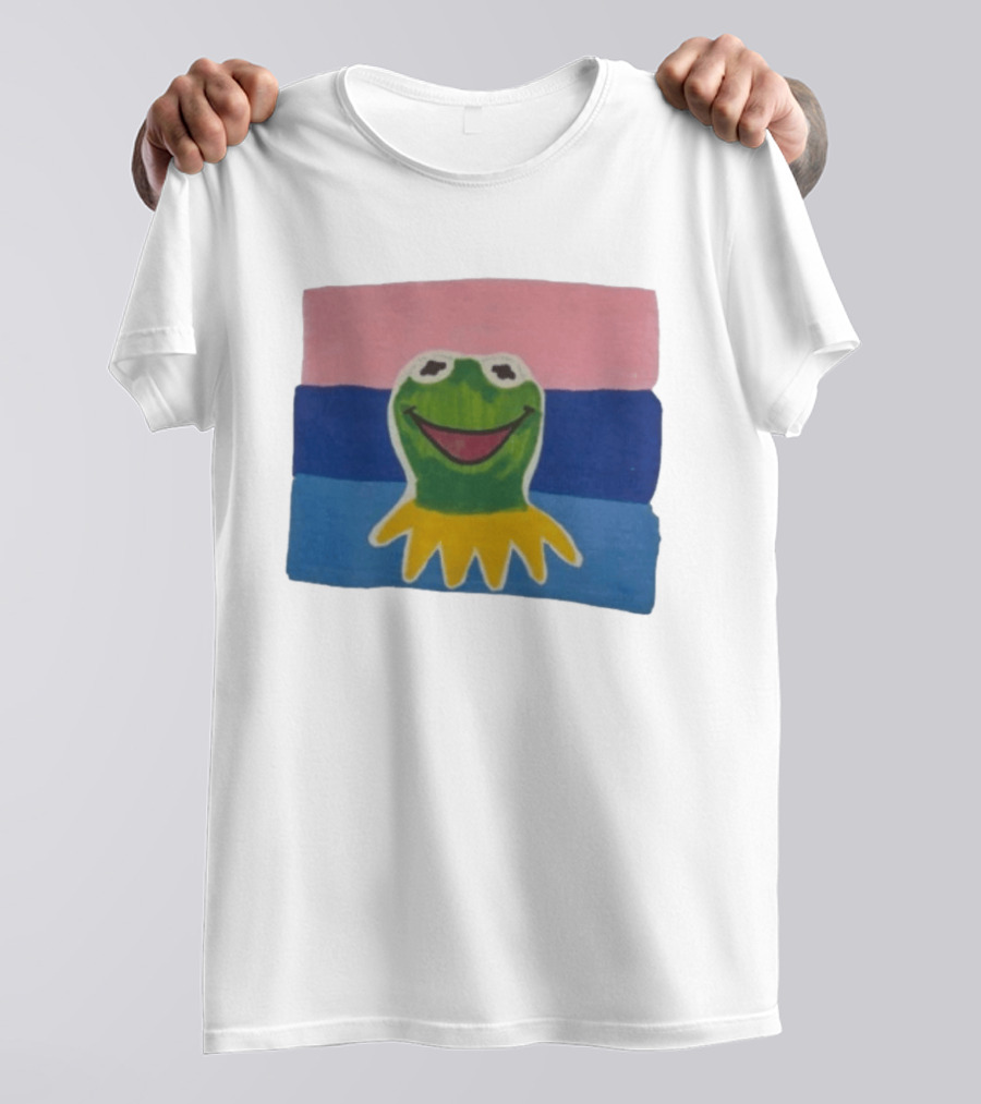 Kermit The Frog On Bisexual Pride Flag LGBTQ T-Shirt