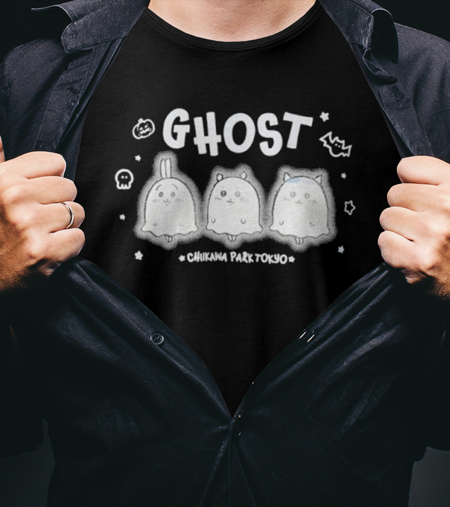 Chiikawa Park Tokyo Ghost Halloween Characters T-Shirt