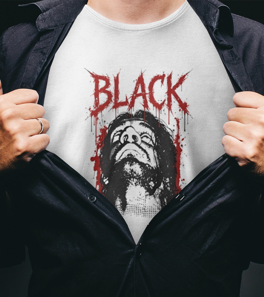 Black Metal Dark Music Band Drenched Red Horror T-Shirt