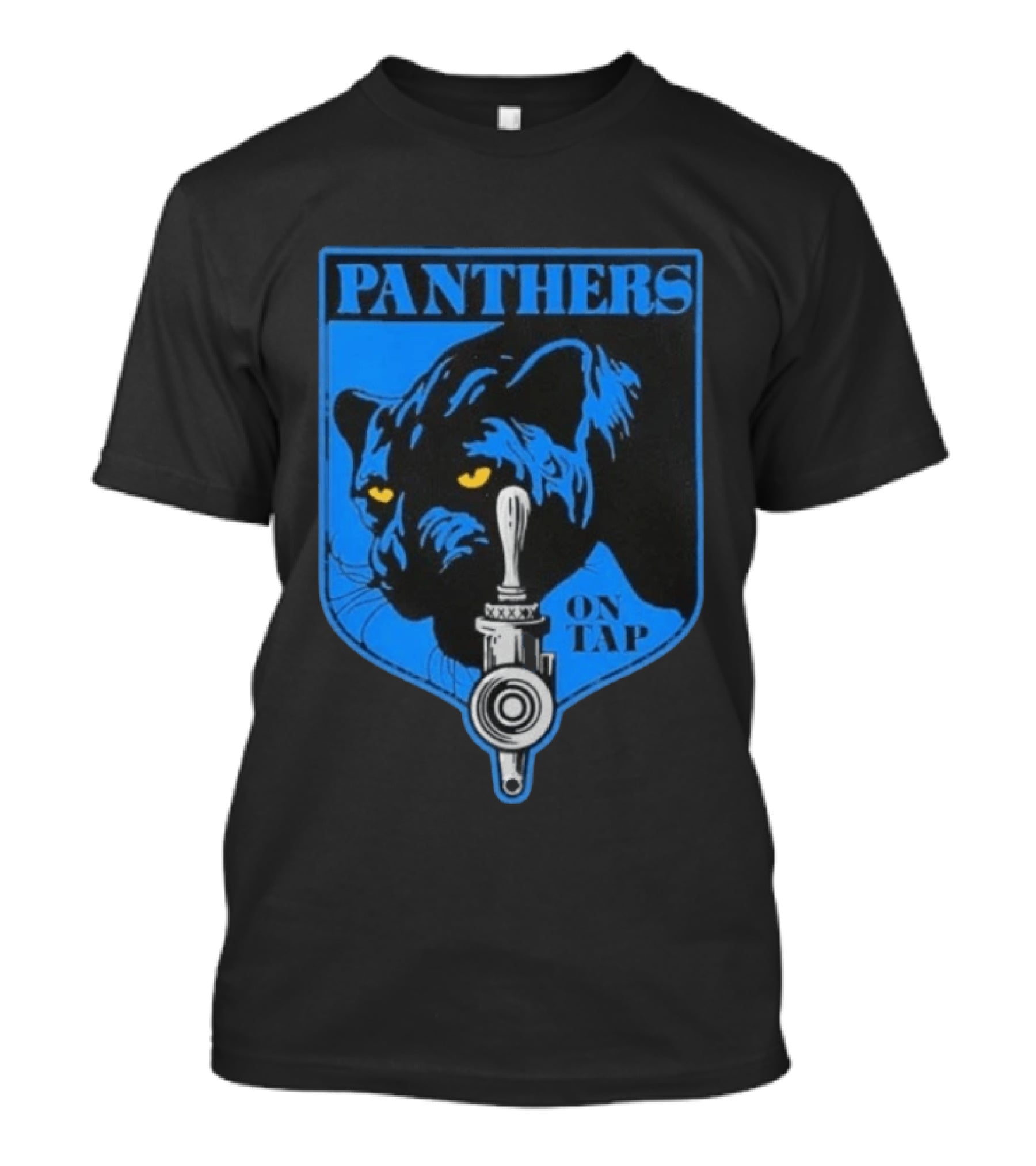 Panthers On Tap Retro Beer Sports T-Shirt