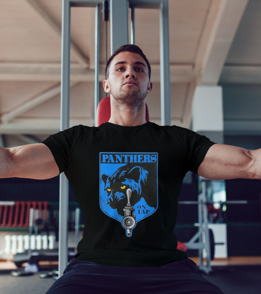 Panthers On Tap Retro Beer Sports T-Shirt