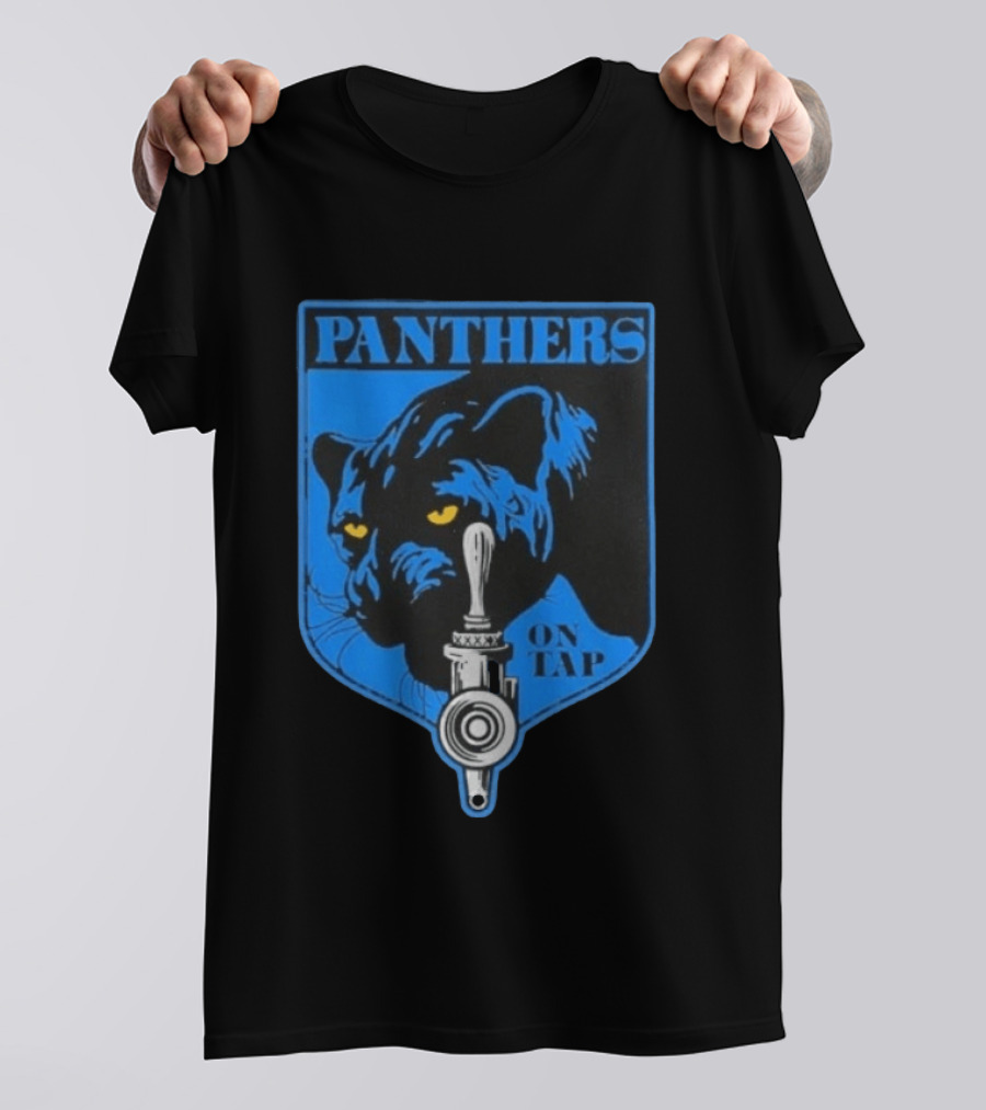 Panthers On Tap Retro Beer Sports T-Shirt
