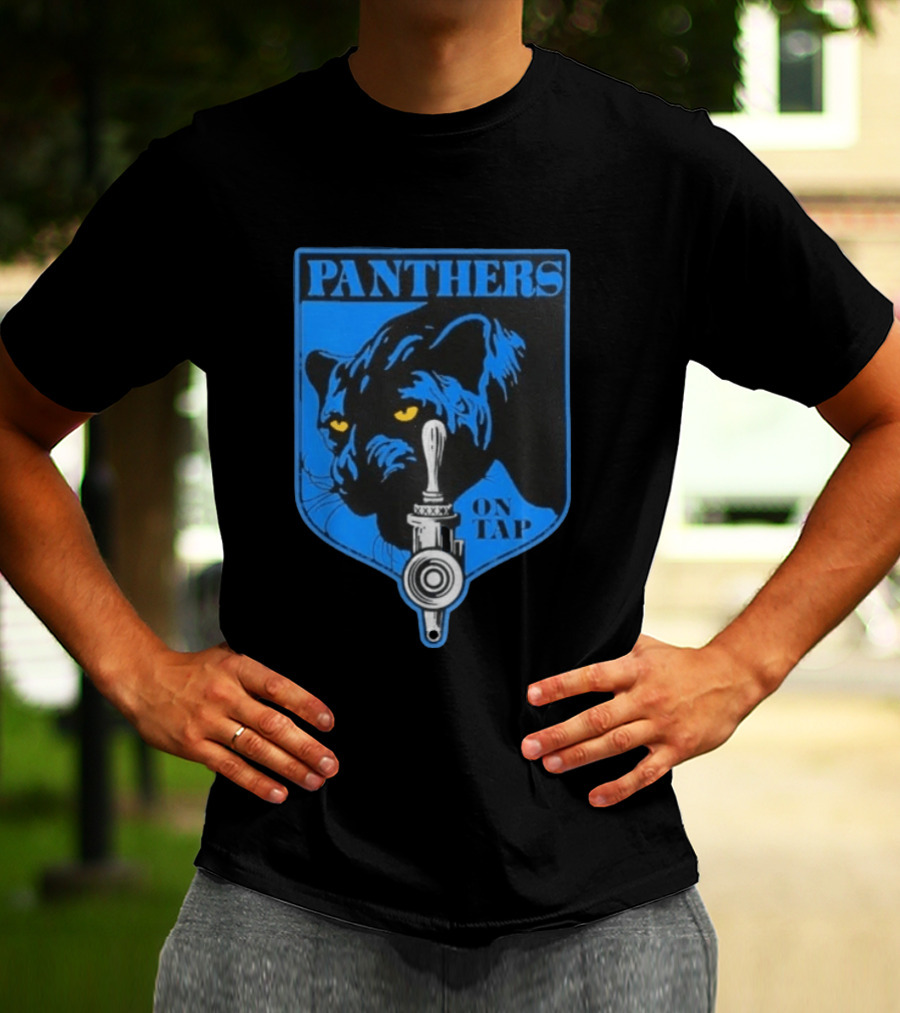 Panthers On Tap Retro Beer Sports T-Shirt