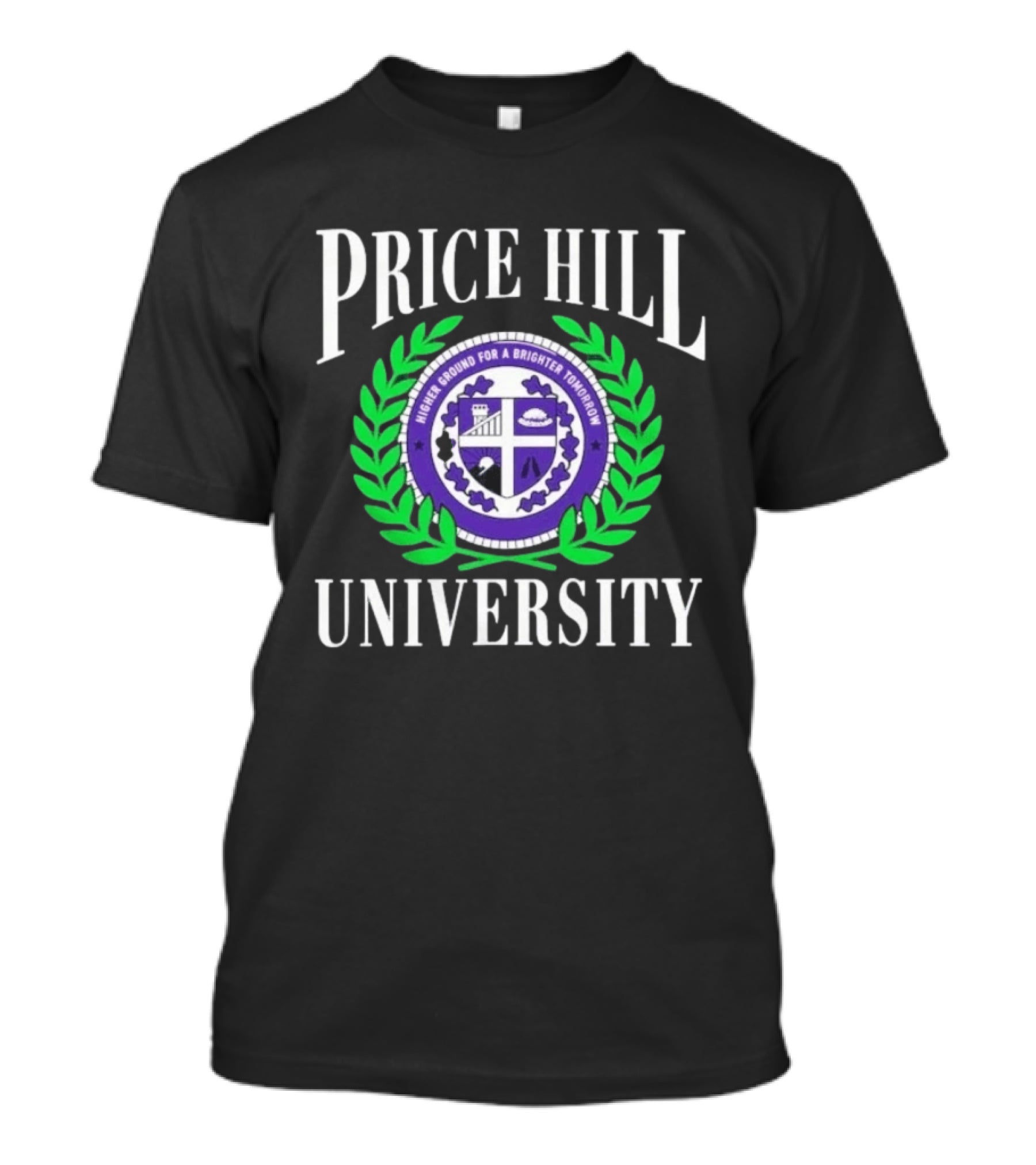 Price Hill University Higher Ground For A Brighter Tomorrow Crest T-Shirt
