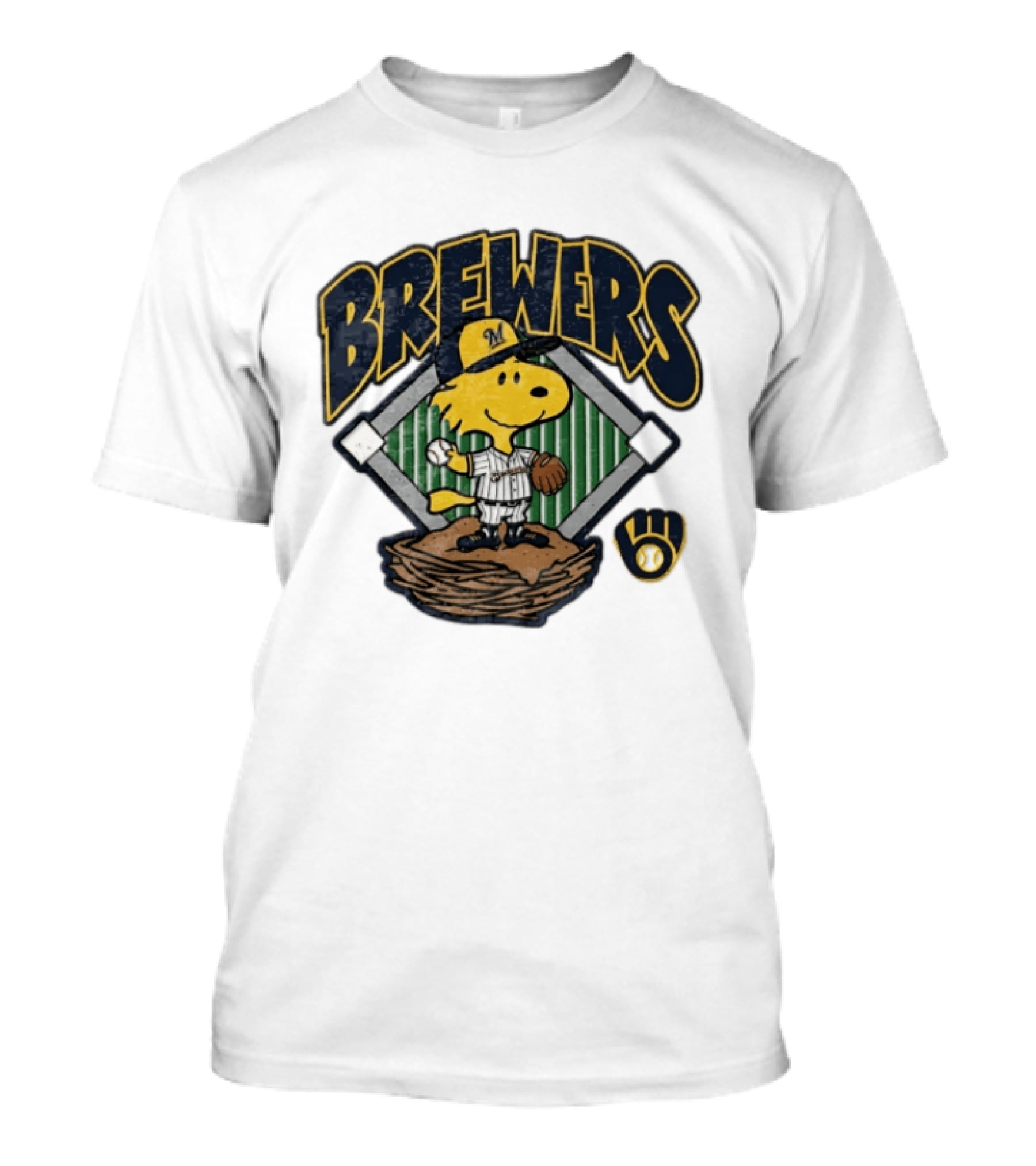 Brewers Snoopy Baseball Milwaukee Win Our Way T-Shirt