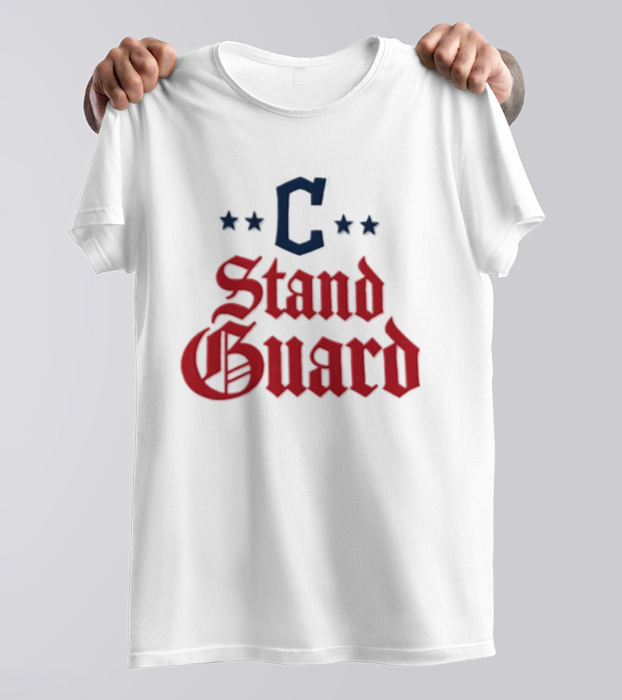 Cleveland C Stand Guard 2026 Guardians Stars T-Shirt