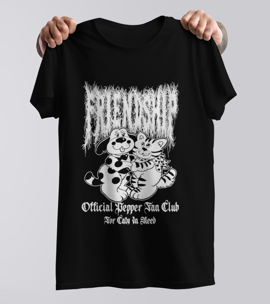 Official Pepper Fan Club For Cats In Need Friendship Pepper Club T-Shirt