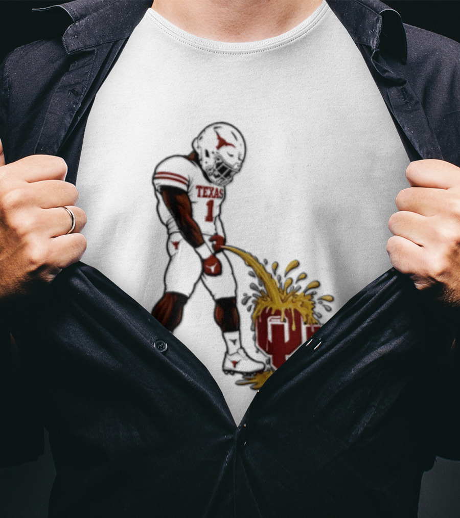 Colin Simmons Texas Football Rivalry With Oklahoma Sooners T-Shirt