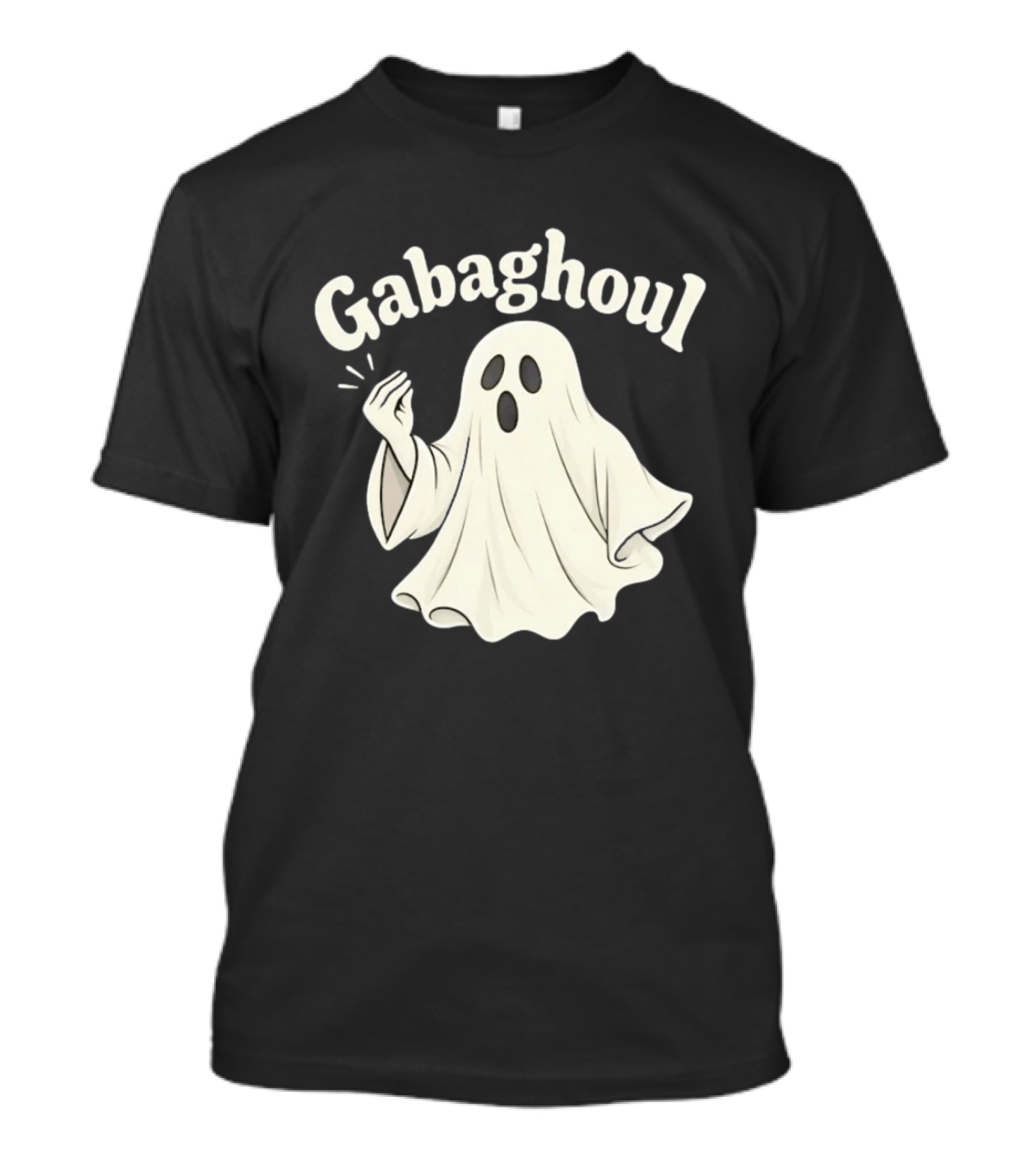 Gabaghoul Italian Ghost With Hand Gesture Spooky Humor T-Shirt