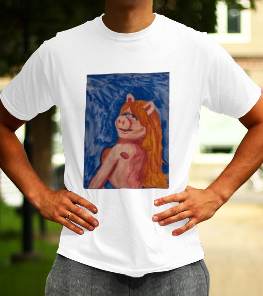 Miss Piggy Carpenter Painting The Muppets Miss Piggy Venus T-Shirt