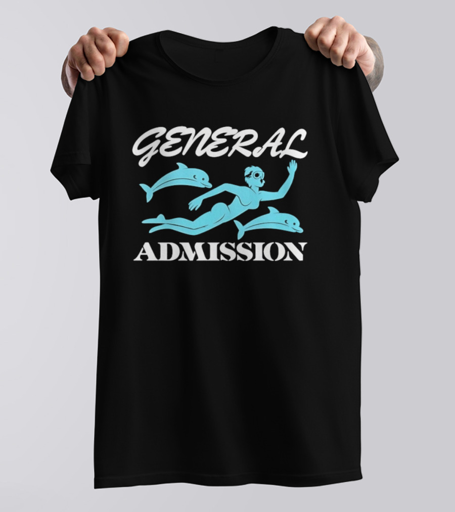 General Admission Scuba Diver With Dolphins T-Shirt