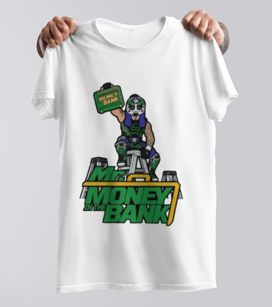 Mr Money In The Bank WWE Ladder Match Wrestling Superstars T-Shirt