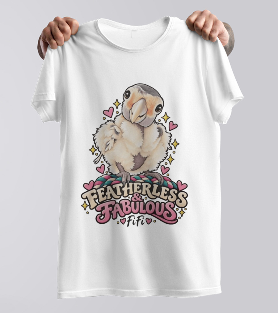 Featherless And Fabulous Fifi Parrot T-Shirt