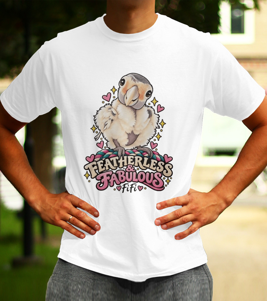 Featherless And Fabulous Fifi Parrot T-Shirt