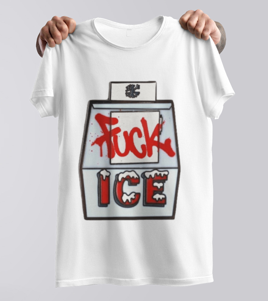 Fuck ICE Hard Enamel Protest Pin T-Shirt
