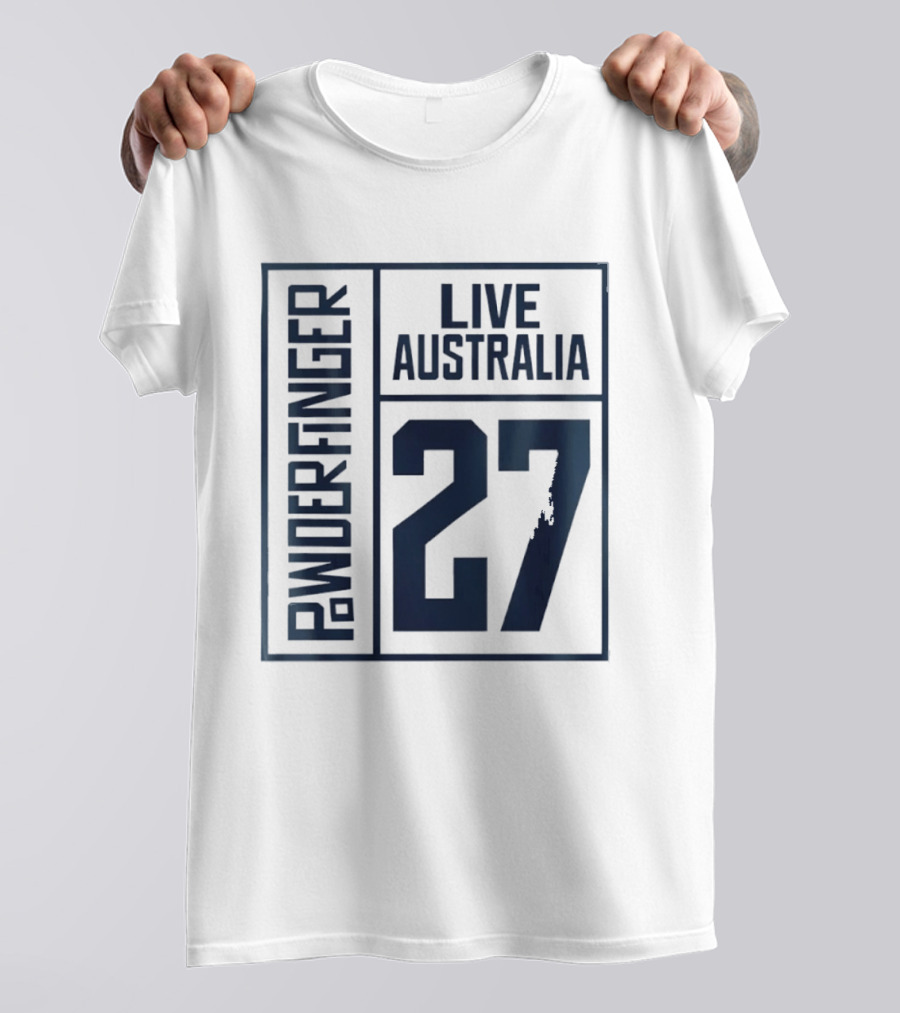 Powderfinger Live Australia 27 Rock Concert Experience T-Shirt