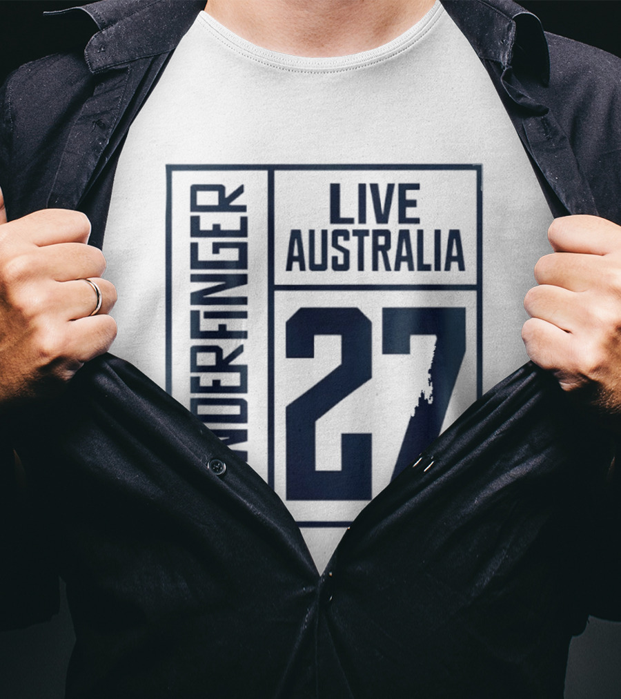 Powderfinger Live Australia 27 Rock Concert Experience T-Shirt