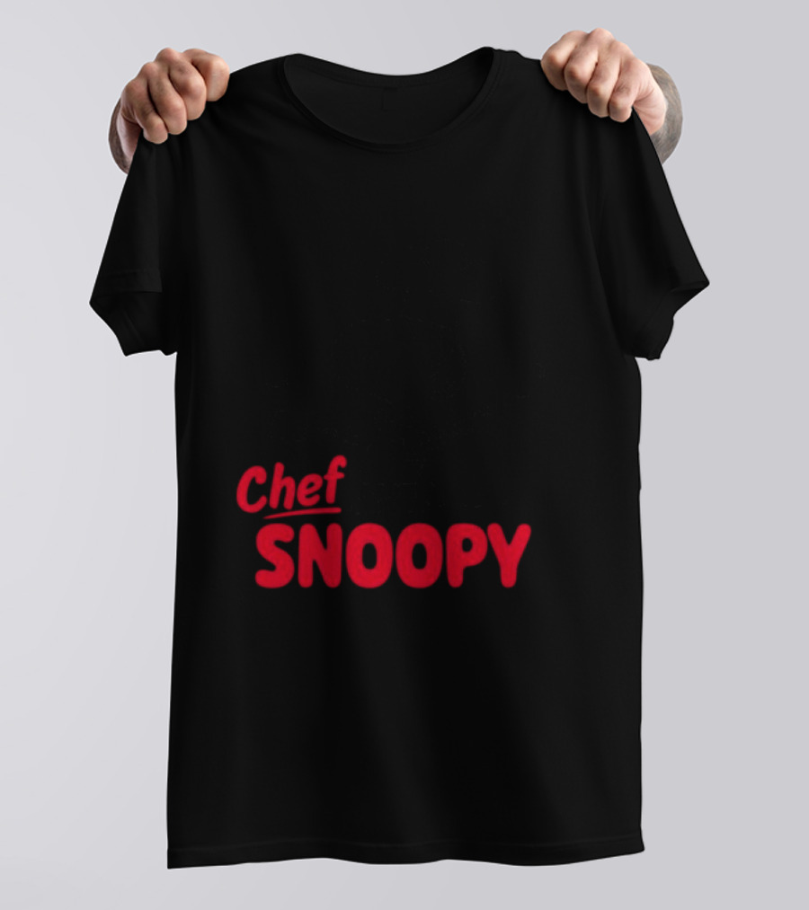 Chef Snoopy Peanuts Cooking Utensils T-Shirt