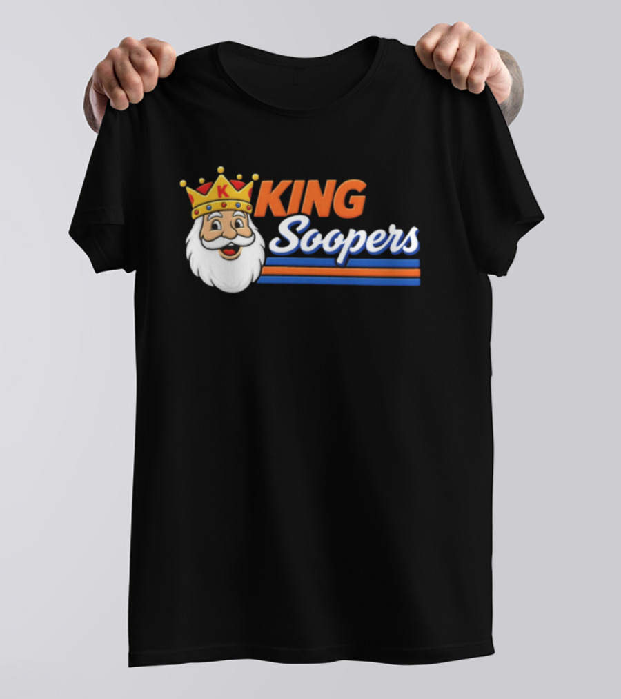 King Soopers 1980s John Elway Denver Football T-Shirt