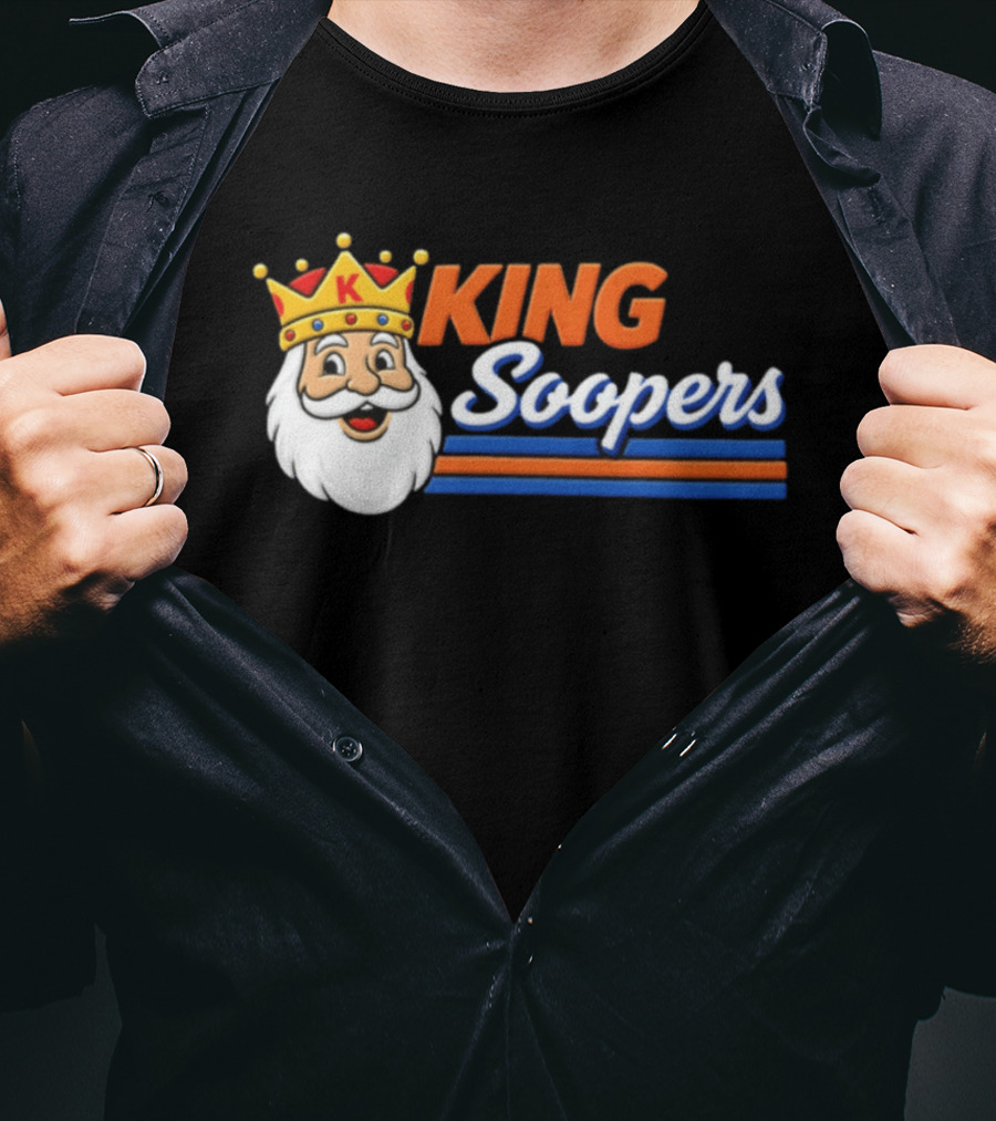 King Soopers 1980s John Elway Denver Football T-Shirt