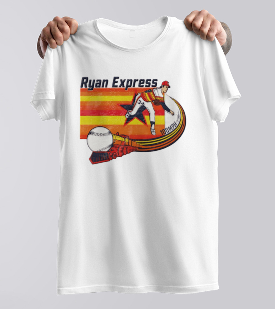 Ryan Express Pitcher 100 MPH Train 34 Star T-Shirt