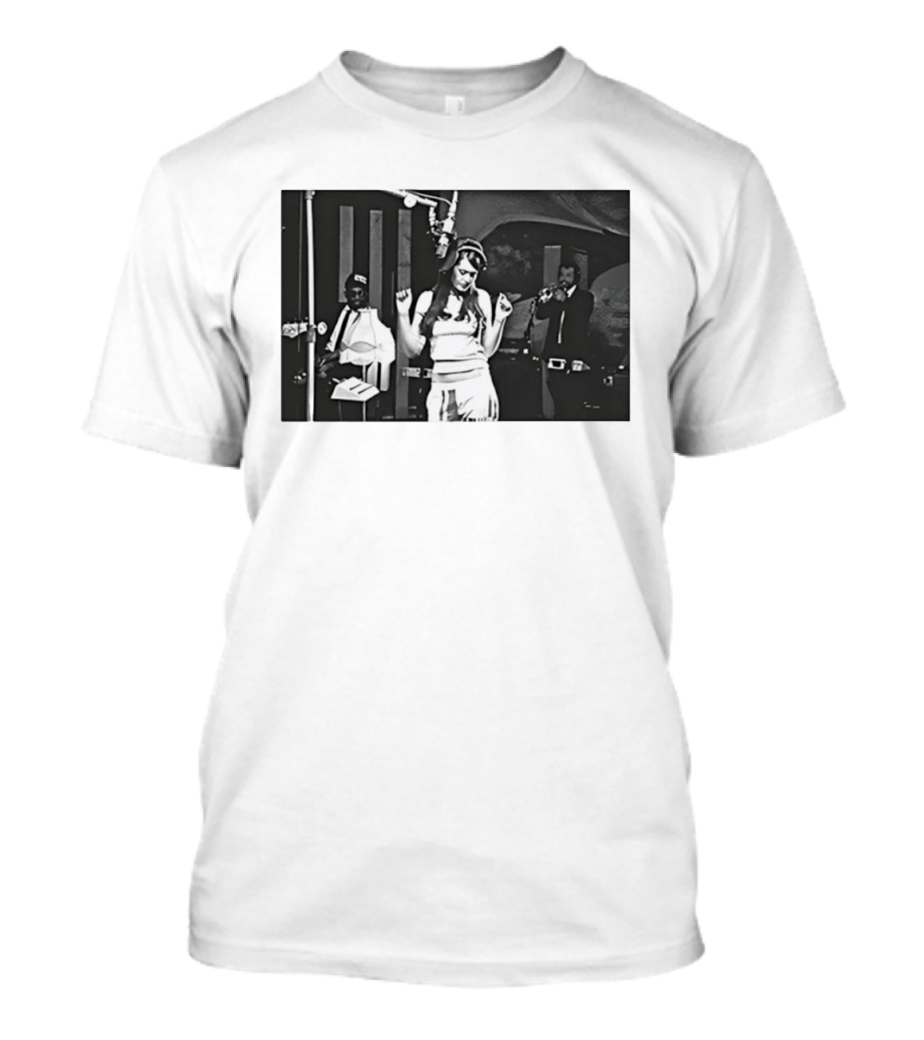 Sharon Tate 1960s Studio Session With Musicians T-Shirt