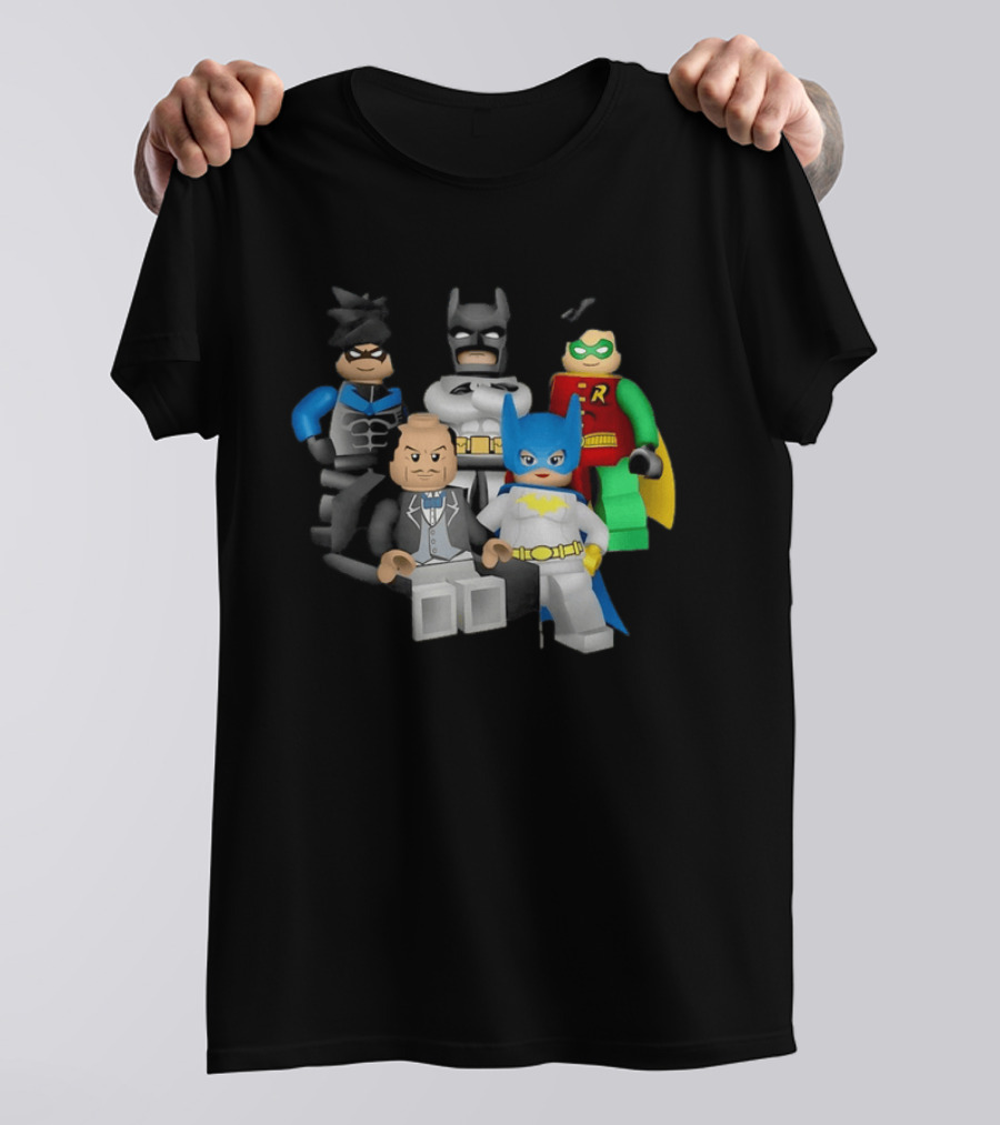 Lego Batman The Videogame Group Batman Robin Alfred LEGO Characters T-Shirt