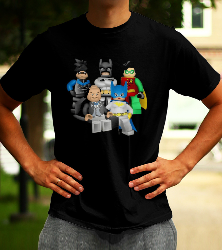 Lego Batman The Videogame Group Batman Robin Alfred LEGO Characters T-Shirt