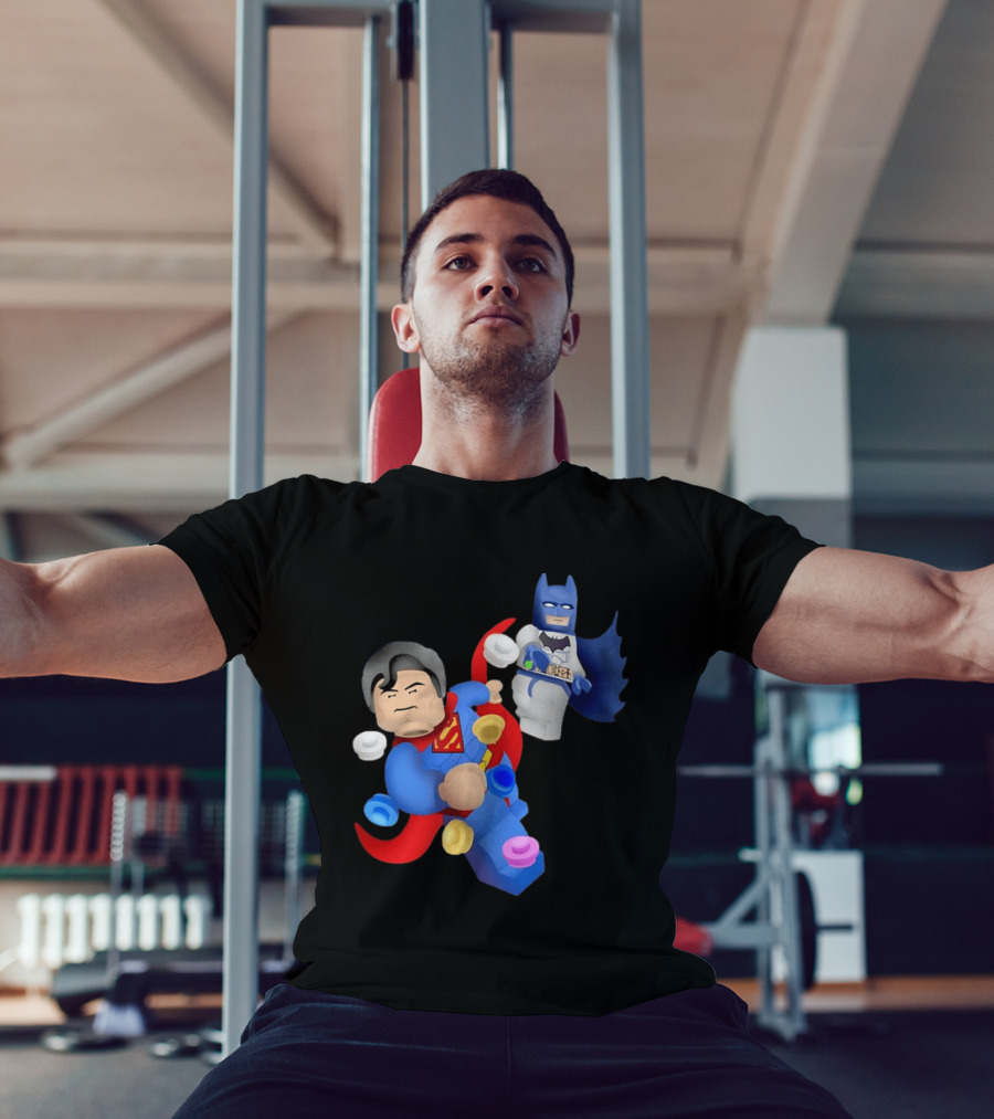 Lego Superman Batman Action Figures Dynamic Duo T-Shirt