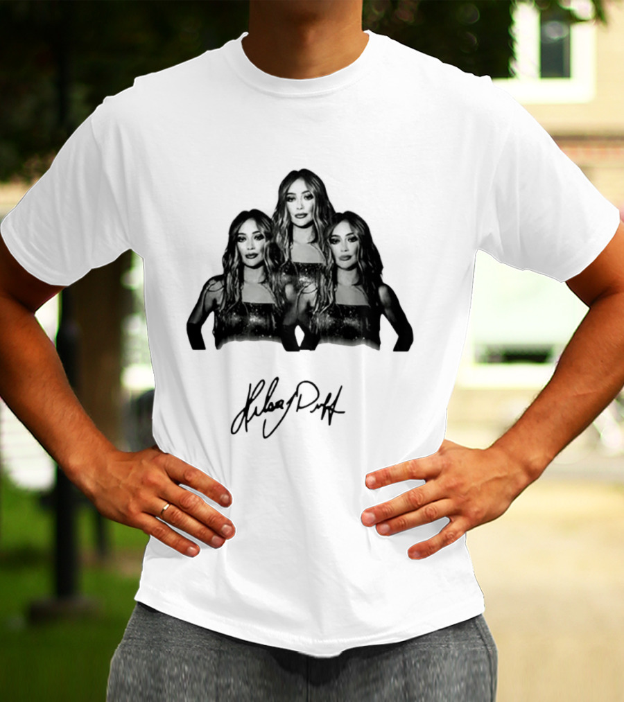 Hilary Duff Celebrity Singer Actress Signature Style Trio T-Shirt