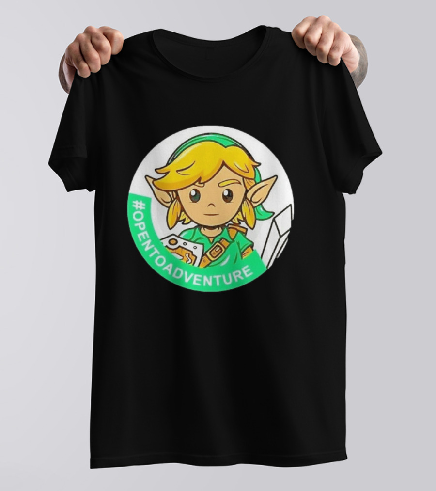 #OPENTOADVENTURE Link The Legend Of Zelda T-Shirt