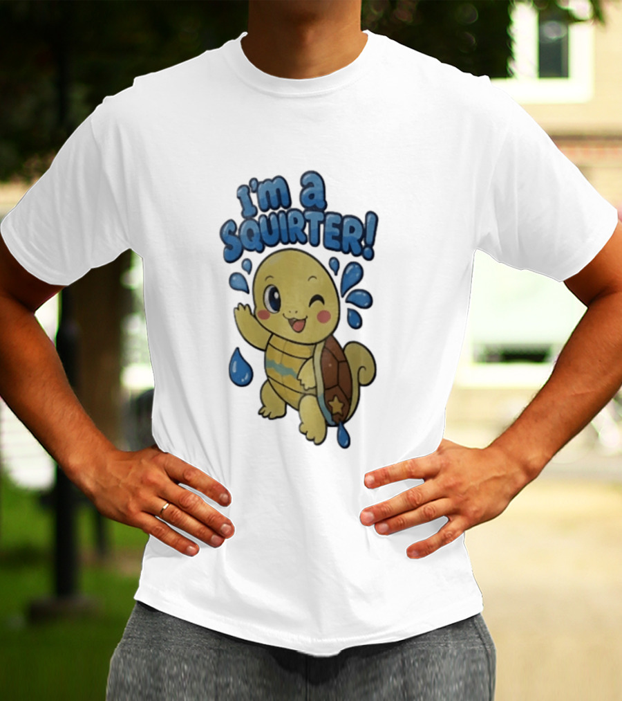 I'm A Squirter Squirtle Fan Favorite Pokémon Splashing Fun T-Shirt