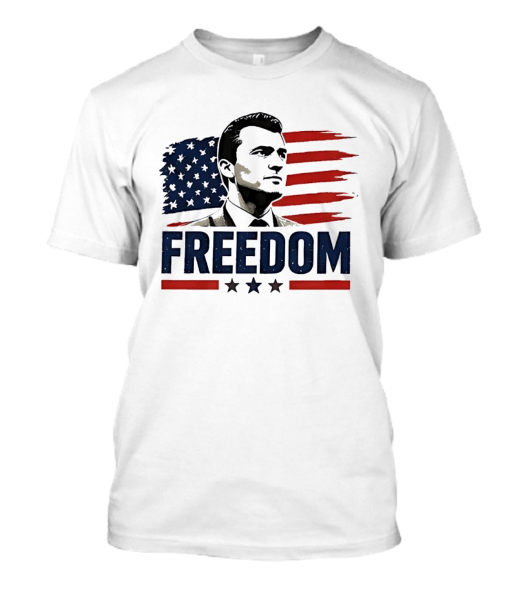 Patriotic Freedom American Flag Stars Vivek Ramaswamy T-Shirt