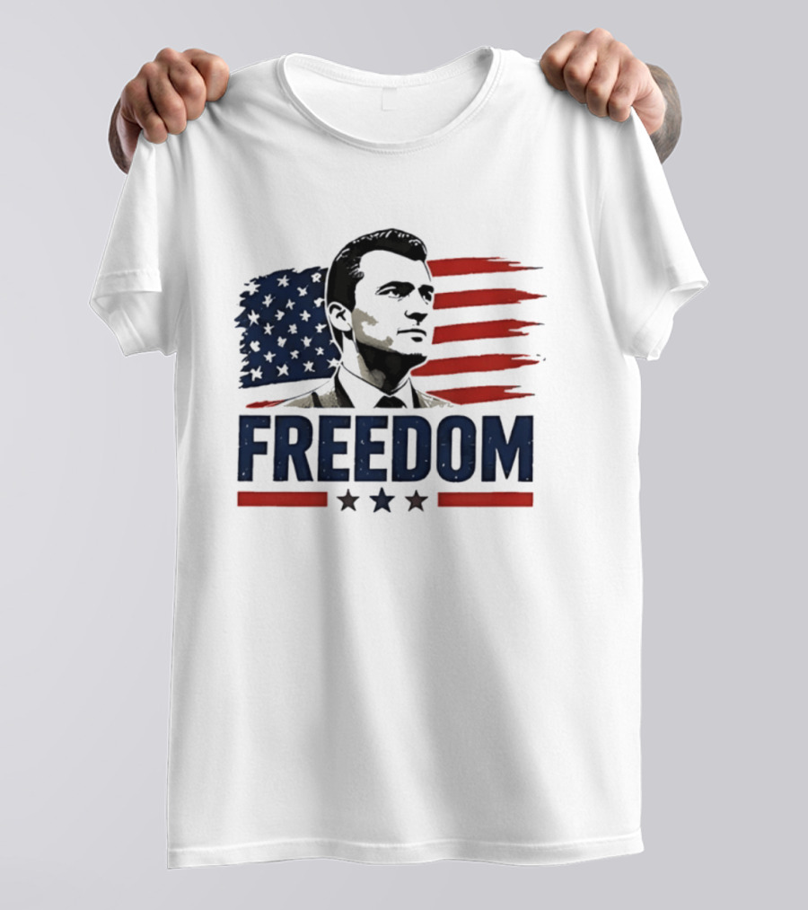 Patriotic Freedom American Flag Stars Vivek Ramaswamy T-Shirt