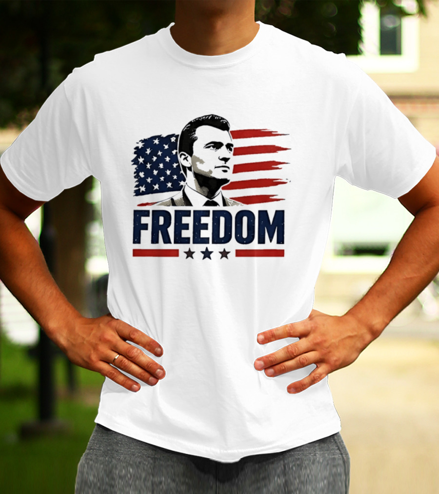 Patriotic Freedom American Flag Stars Vivek Ramaswamy T-Shirt