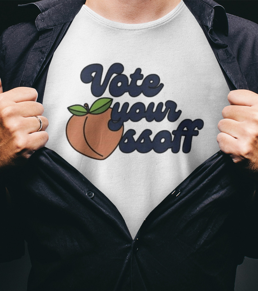 Vote Your Ossoff Peach T-Shirt