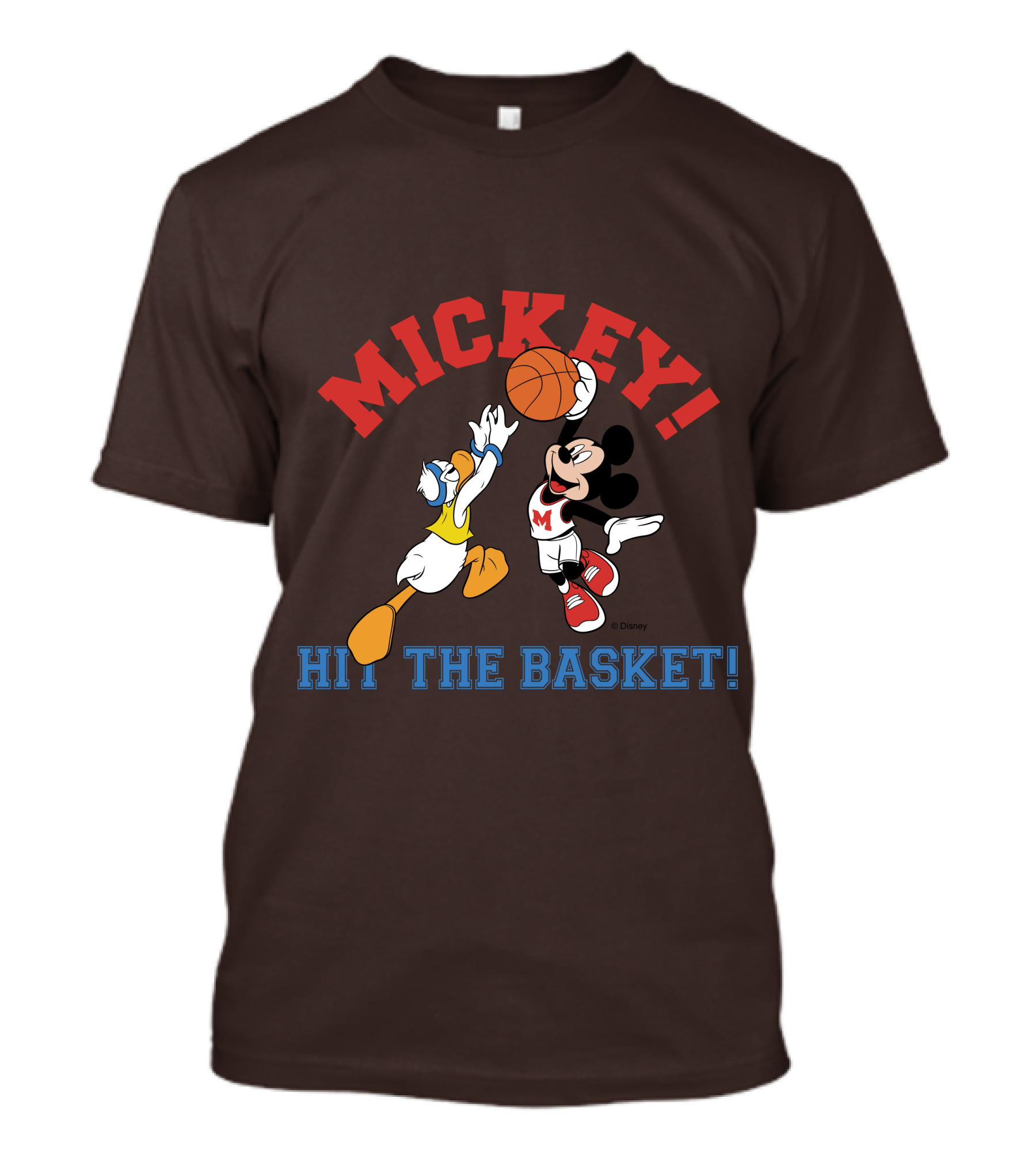 Mickey Hit The Basket Basketball Challenge T-Shirt