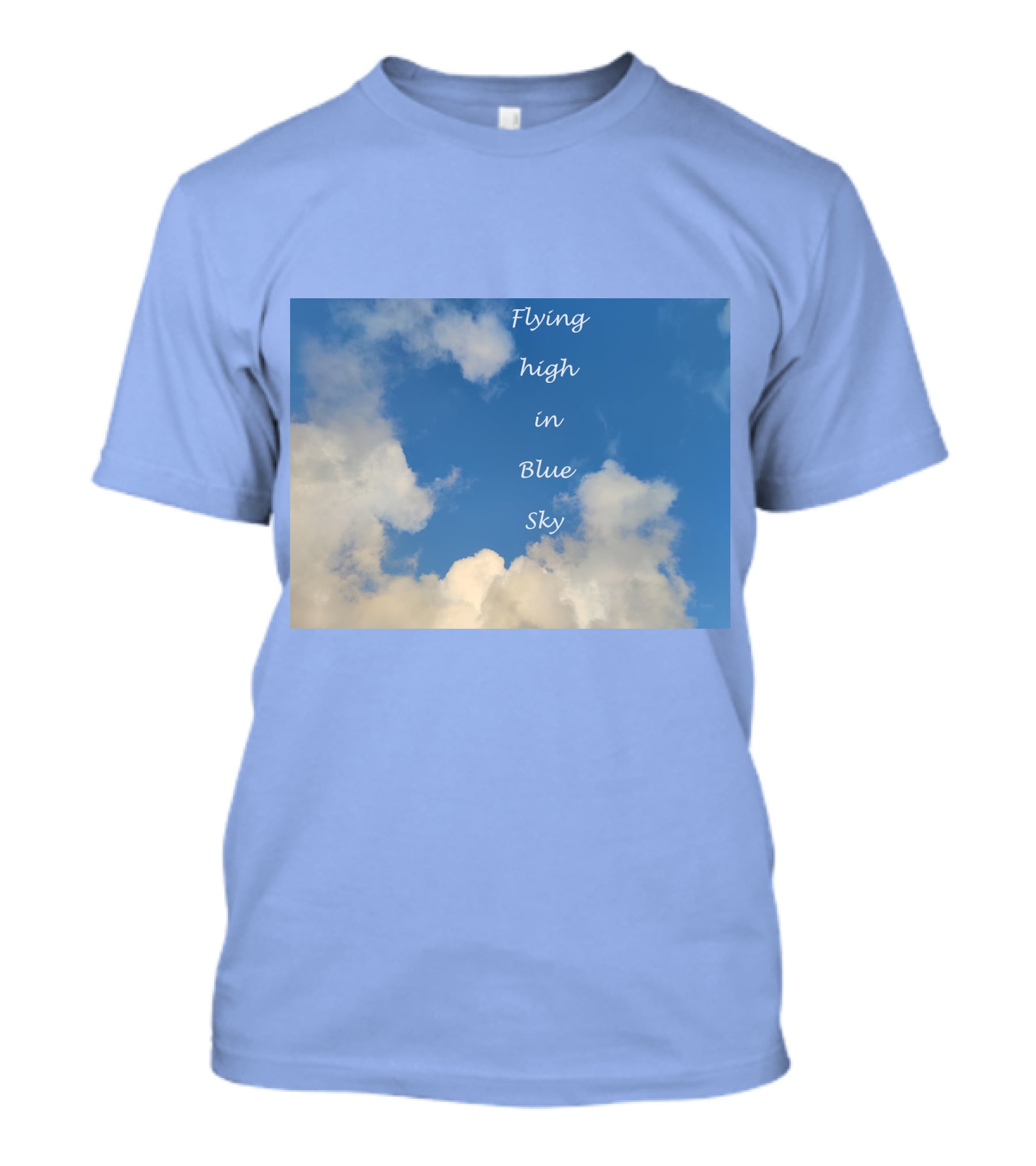 Flying High In Blue Sky Clouds T-Shirt
