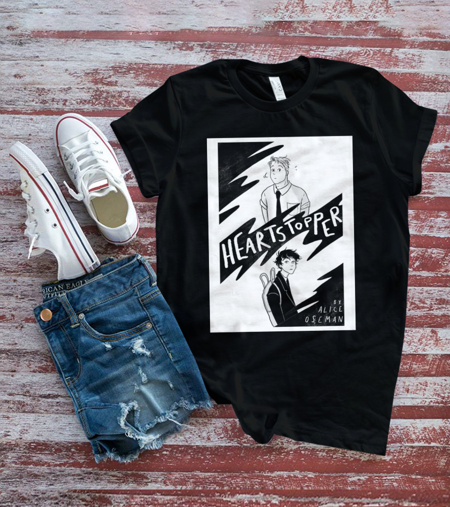 Heartstopper By Alice Oseman Solitaire Co UK Frances Janvi3r Graphic Novel Cover T-Shirt