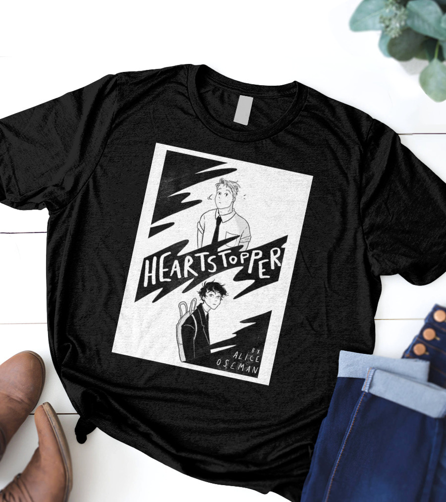 Heartstopper By Alice Oseman Solitaire Co UK Frances Janvi3r Graphic Novel Cover T-Shirt